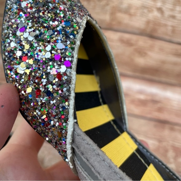 Sequins multicolor leather heels gray suede - Picture 12 of 13